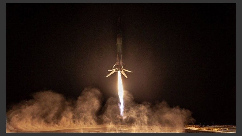 El lanzamiento del satélite argentino.