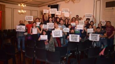 La Asamblea de Teatristas de Rosario reclamó por el INT.
