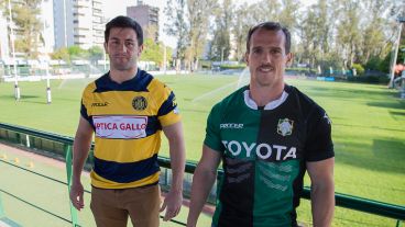 Los capitanes Luciano Fasoletti y Pedro Imhoff hablaron en la previa.