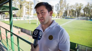 Los capitanes Luciano Fasoletti y Pedro Imhoff hablaron en la previa.