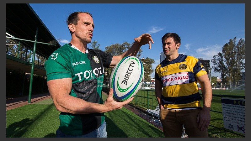 Los capitanes Luciano Fasoletti y Pedro Imhoff hablaron en la previa. 