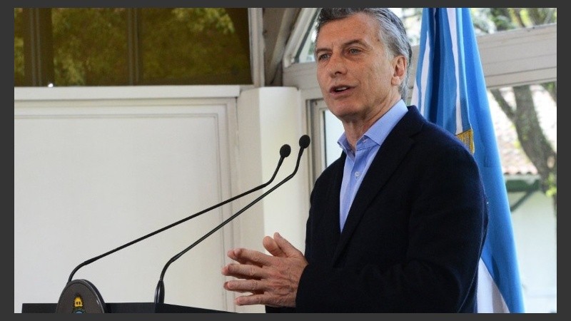 El presidente hizo el anuncio en la residencia de Olivos.