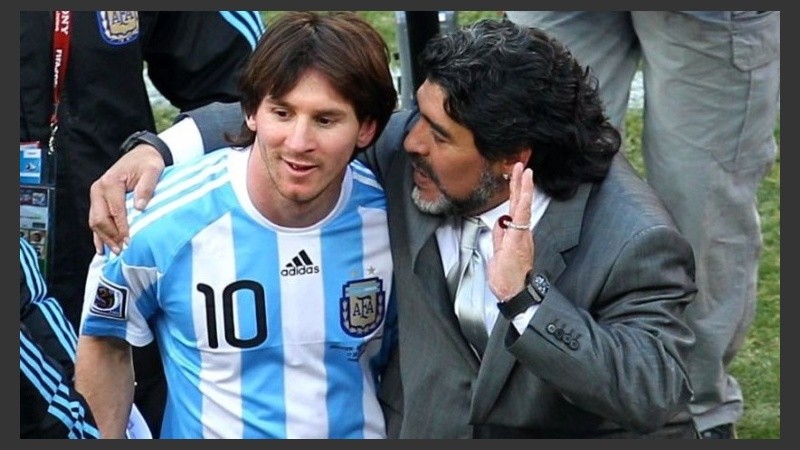 Maradona fue muy duro con Messi, al que dirigió en Sudáfrica 2010. 