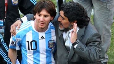 Maradona fue muy duro con Messi, al que dirigió en Sudáfrica 2010.