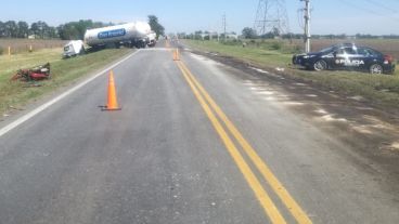 El violento choque en A012.