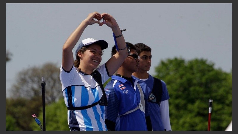 La atleta argentina tiene 15 años.