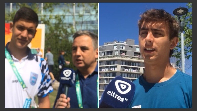 Marco Giordano y Santiago Micaz en la cámara de El Tres.