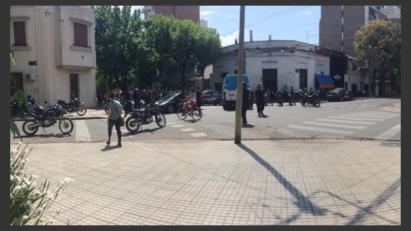 El choque en el macrocentro de Rosario.