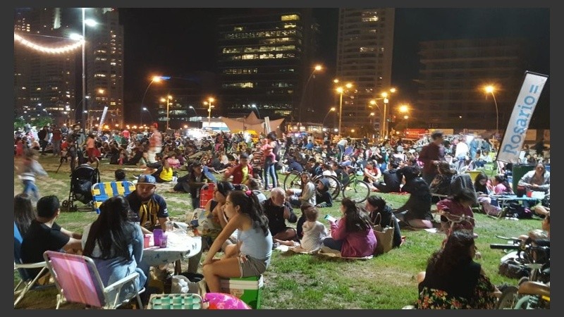 Mucha gente participó del picnic este jueves.