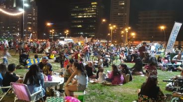 Mucha gente participó del picnic este jueves.
