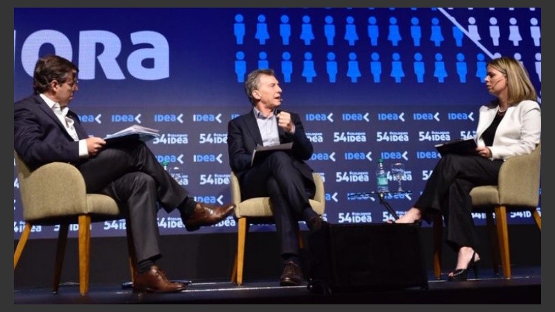 Macri cerró el Coloquio de Idea en Mar del Plata.