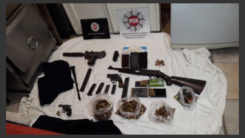 Las armas secuestradas. 