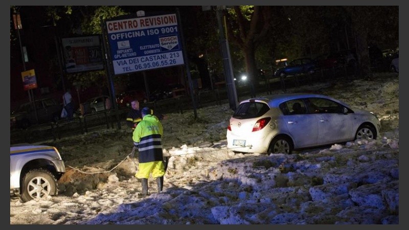 Algunas postales de cómo quedó Roma tras la tormenta.
