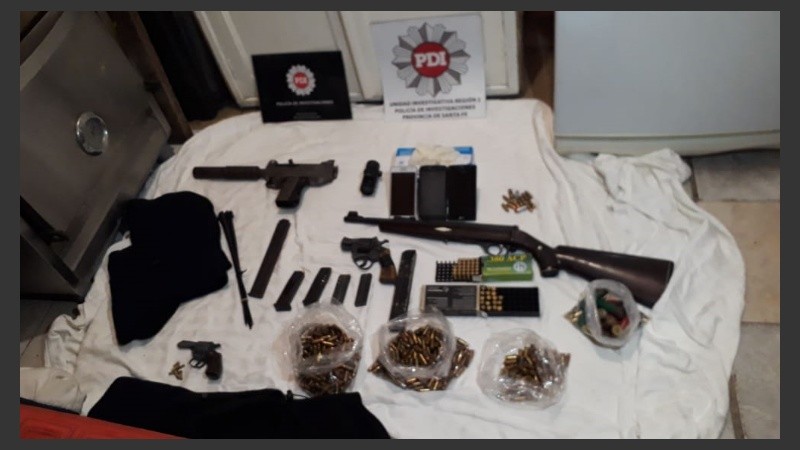 Los elementos secuestrados en los procedimientos.