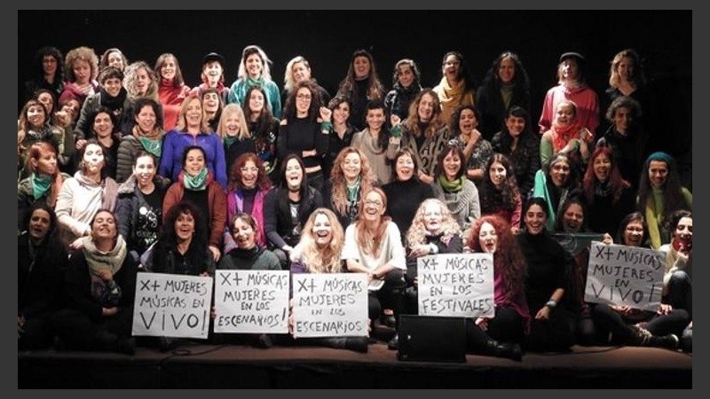 Un movimiento propone una ley de cupo femenino para aplicar a los festivales del país.