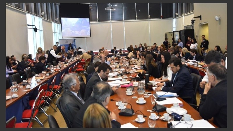 La comisión de Presupuesto se reunió este martes.
