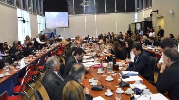 La comisión de Presupuesto se reunió este martes.