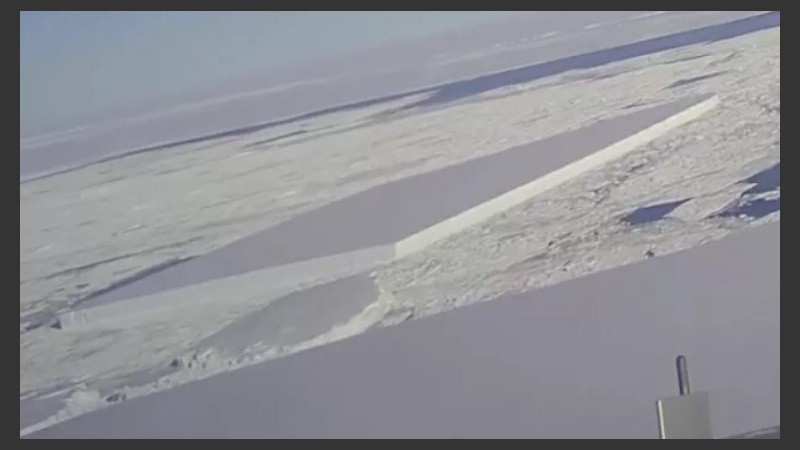 Más imágenes del iceberg rectangular tomado por la Nasa. 