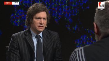 Milei fue entrevistado por Luis Novaresio.