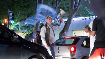 La protesta contra la suba en las tarifas de luz y gas.