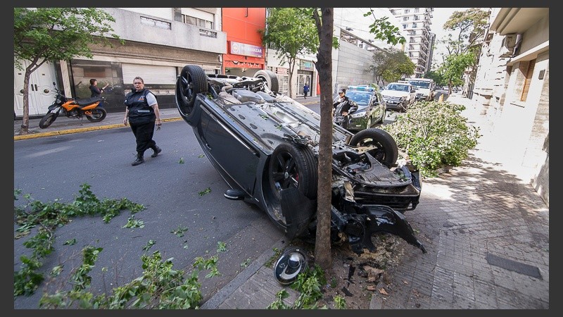 El accidente fue en Mitre entre Pellegrini y Montevideo.