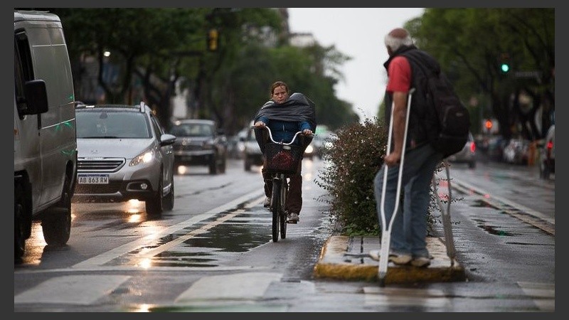La lluvia no dio tregua. 