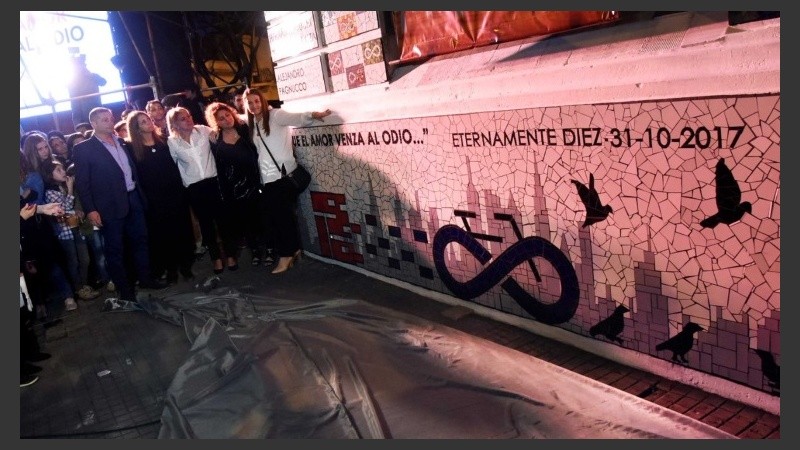 El mural que se inauguró este miércoles.