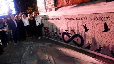 El mural que se inauguró este miércoles.