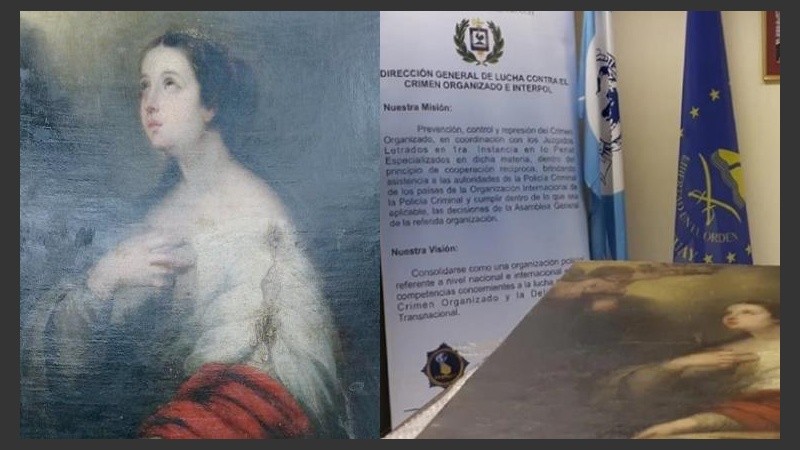 La pintura secuestrada en Uruguay. 