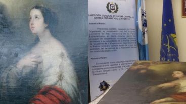 La pintura secuestrada en Uruguay.
