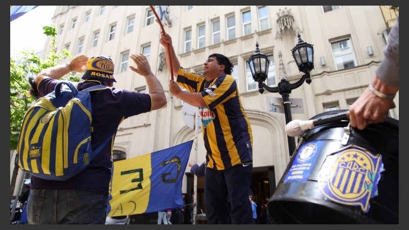 El banderazo canalla en Buenos Aires.