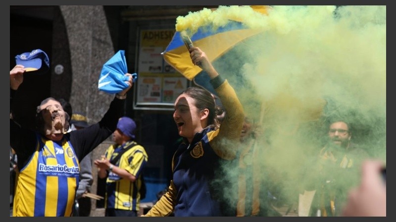 El banderazo canalla en Buenos Aires.