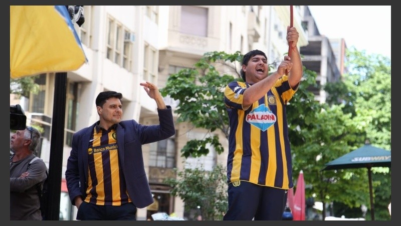 El banderazo canalla en Buenos Aires.