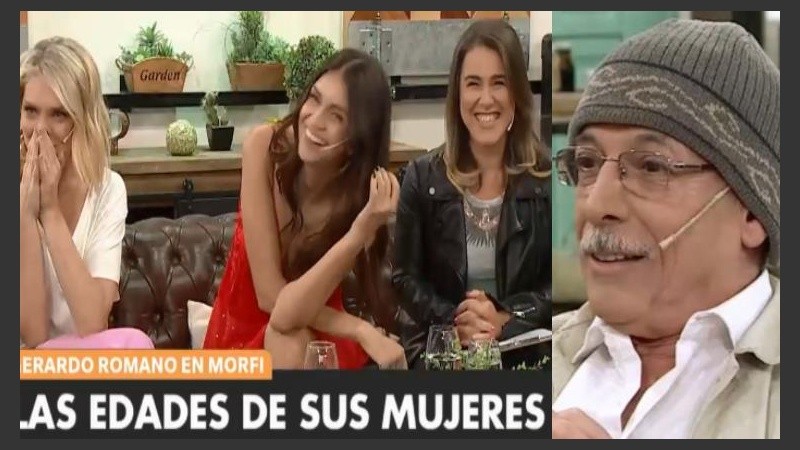 Romano provocó risitas de vergënza entre las periodistas. 