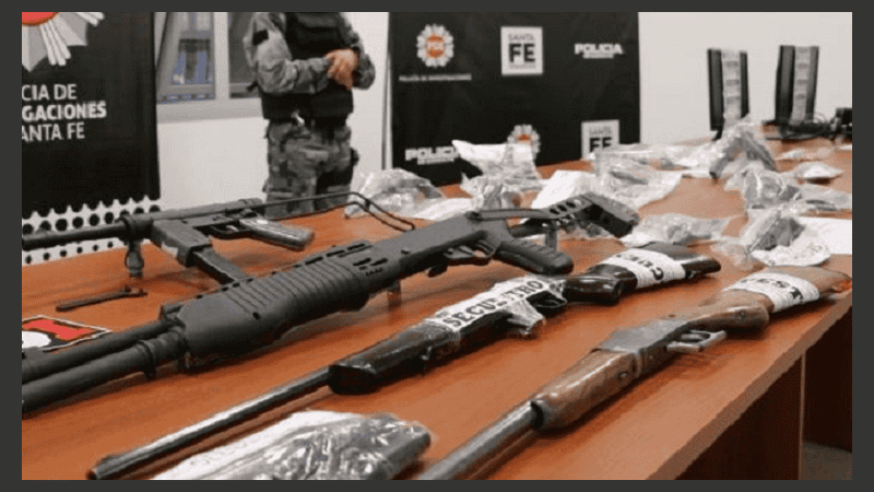 Armas secuestradas a una banda que las vendía y alquilaba de forma ilegal.