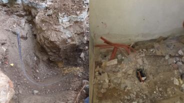 Encontraron tendidos clandestinos de luz y de gas.