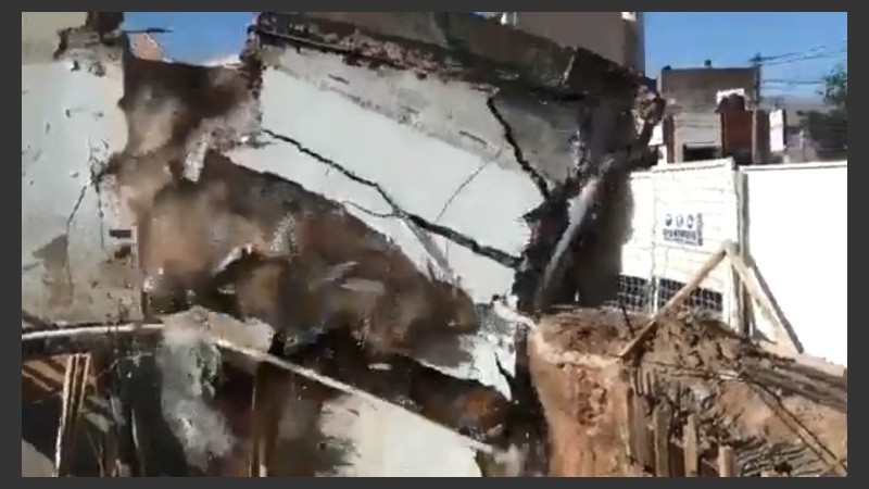 Imagen 2. El colapsó del comercio.