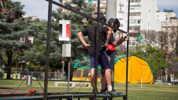 Los preparativos iban a buen ritmo este miércoles.
