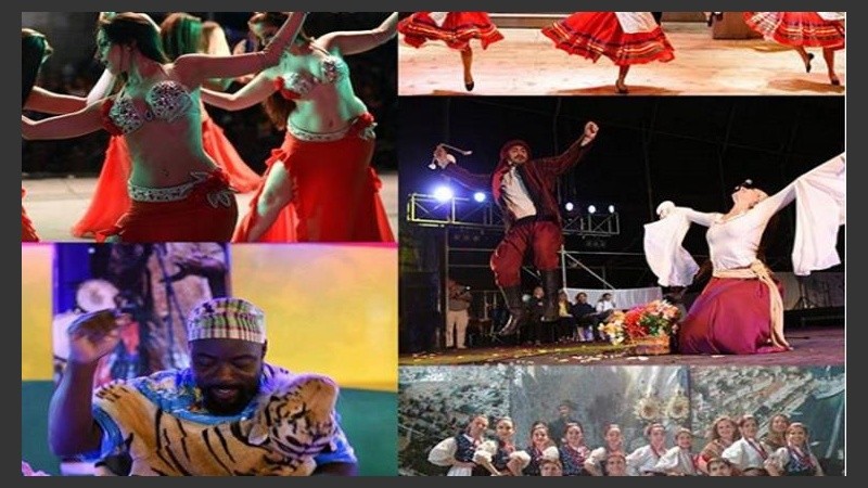 Empieza la Fiesta de Colectividades en Rosario. 