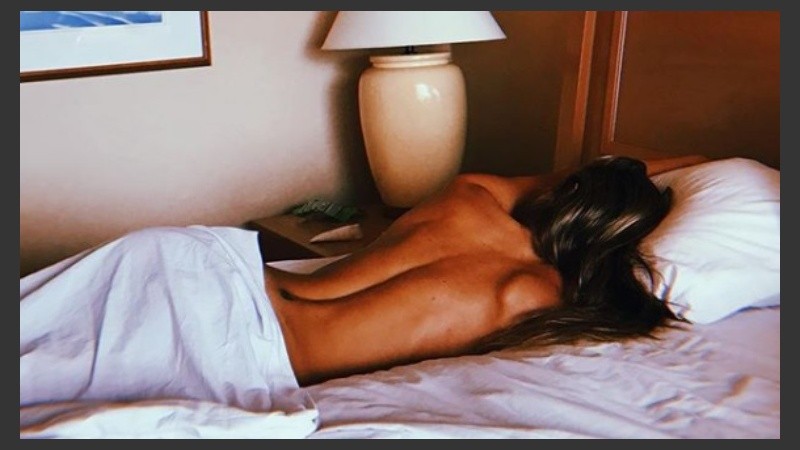 Jimena suele compartir imágenes recién levantada.