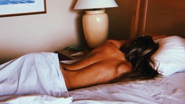 Jimena suele compartir imágenes recién levantada.