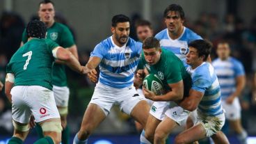 Los Pumas no pudieron ante Irlanda.