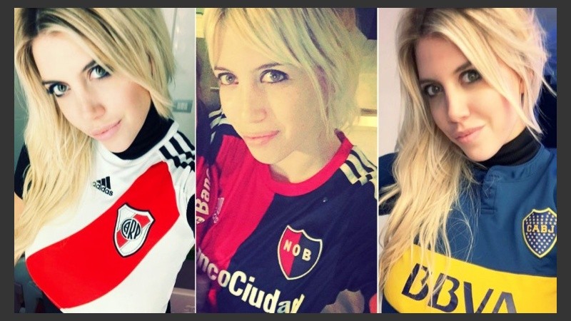 Wanda Nara fue contra el mandato y cambió varias veces de camiseta.