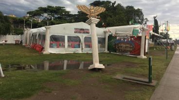 Varios stands afectados en Colectividades.