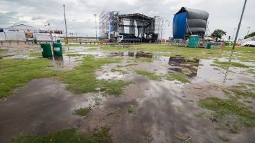 El predio de Colectividades fue muy afectado por la tormenta.