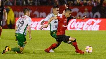 Fértoli encara. No estuvo preciso en ataque.