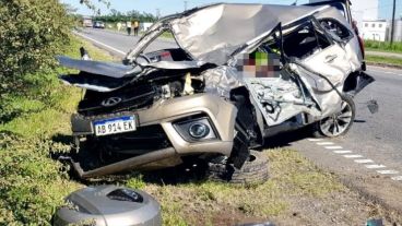 El choque fue a las 9 en el kilómetro 155 de la Ruta Nacional N° 9.