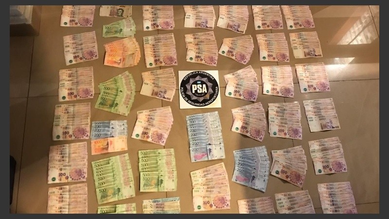 Dinero secuestrado al clan en los allanamientos de octubre.