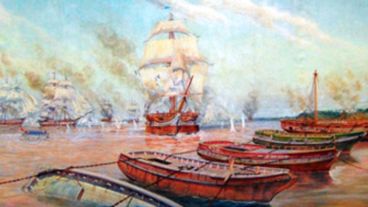 El ejército de Rosas se plantó ante el avance de la flota anglofrancesa.