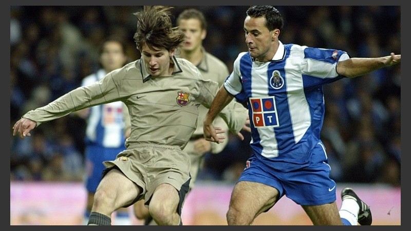 Lionel, en su primera aparición con la casaca de Barcelona.